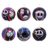 Hallmark tin ball front packaging showing Nightmare Before Christmas characters, great collectible gift