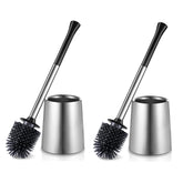 HAMITOR front view of brush and holder showing compact modern design and space saving