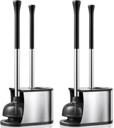 HAMITOR front view compact stand showing sleek stainless finish and tidy storage benefit