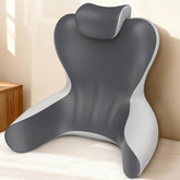 HAMYODO front view showing XL reading pillow and wide support for relaxed sitting