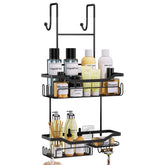 HapiRm front view showing organized shelves and tidy toiletries benefit space saving