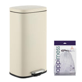happimess Curtis front view limestone beige showing compact design and clean look