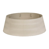 HarcoHome front view of wheat tree collar hiding stand and cords