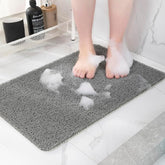 Hargiis front view of grey mat showing full 40x28 size and secure coverage