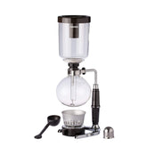 HARIO Technica front view showing complete syphon assembly and clean design benefits control