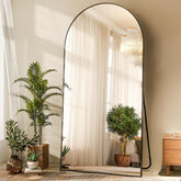 HARRITPURE front view of arched full-length mirror showing elegant focal point