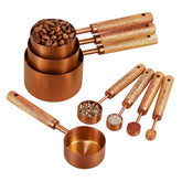 HARURI front view showing full copper-finish set and neat storage benefit