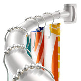 Haryaers front view of curved rod showing sleek profile and extra space