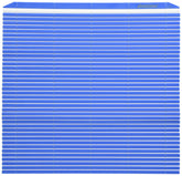 Hasegawa blue mat front view showing clean edges and compact design benefits hygiene