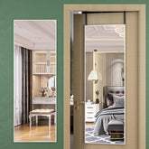 Hasipu front view of full-length mirror showing slim profile and clean reflection