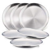 HaWare front view of 8-inch plate shows clean rim and durable finish for safer meals