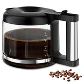 HBCyole front view carafe showing full fit and clear capacity benefit