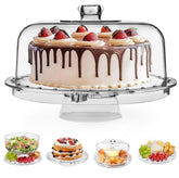 HBlife front view of cake stand showing clear display and elegant presentation