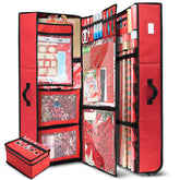 Hearth & Harbor front view showing red storage container and organized supplies