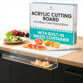 HearthCollections front view clear board showing tidy prep surface and stability