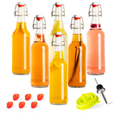 Hemlock Home Brewing front packaging showing six swing-top bottles and funnels, durable kit