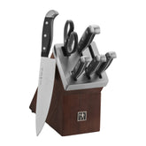 HENCKELS front view of full knife block set showing organized storage and convenience