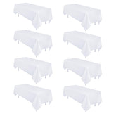 Heneger front packaged view showing eight tablecloths ready for events and storage