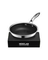 HexClad 7-inch pan front view showing compact profile and durable finish for precise cooking