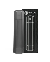 HexClad HexMill front view showing aluminum gray finish and ergonomic shape for durability