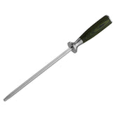 HexClad honing rod front view showing full length and clean finish for easy maintenance