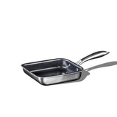 HexClad tamagoyaki pan front view shows compact shape and even cooking surface benefit