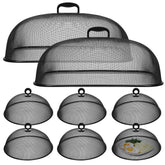 Hicarer front view of full black mesh cover set protecting platter