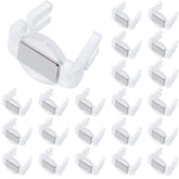 Hicarer front packaging showing 50 white magnetic light clips for fast installs