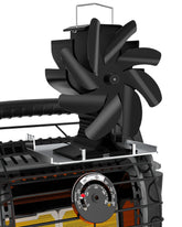 HIDALIFE front view on stove showing stable tray and airflow benefit