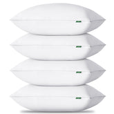 HIMEET front view of four pillows showing plush appearance and uniform set benefit