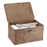 Hipiwe basket front view showing coffee color and neat storage benefit