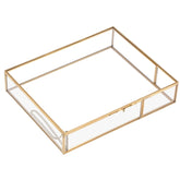 Hipiwe gold glass front view showing elegant display and dust protection