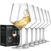 Hlukana front view set of six glasses showing elegant appearance and durability