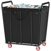 Hoctieon front view of large 400L cart showing capacity and tidy storage benefit