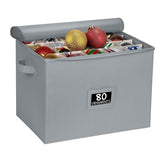 HOLDN’ STORAGE front view closed gray box protecting ornaments