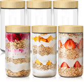 HomArtist front view of glass jar showing clean design and capacity benefit