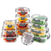 HOMBERKING front packshot showing full 24-piece set and lids for organized meal prep