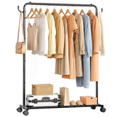 Homde front view of assembled rack showing sturdy storage benefit