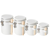 Home Basics canister set front view showing coordinated storage benefit