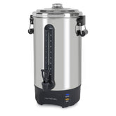 Homecraft urn front view showing capacity and polished finish for professional service