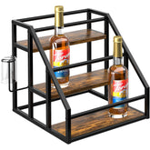 Homedawn front view rack organizer showing tidy bottle display and quick access