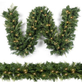 HomeKaren front view of garland on mantel showing festive styling benefit