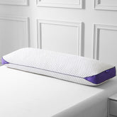 HOMELAB front view of 20x52 body pillow showing full-length shape and cover benefits