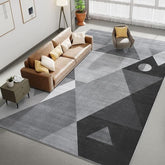 HOMFINE front view showing modern geometric pattern and grey tone benefit