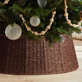 Hommtina front view showing brown collar hiding tree stand and adding warmth