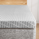 HOMRELEXA front view of Twin XL topper showing packaging and product benefit