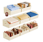 Homsorout front-facing bin on shelf showing tidy storage benefit