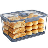 Honbuty front view of bread box showing neat countertop storage benefit