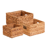 Honey-Can-Do front view shows woven baskets and tidy storage benefit