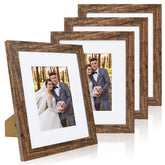 Hongkee frame front view showing rustic brown finish and clean presentation benefit
